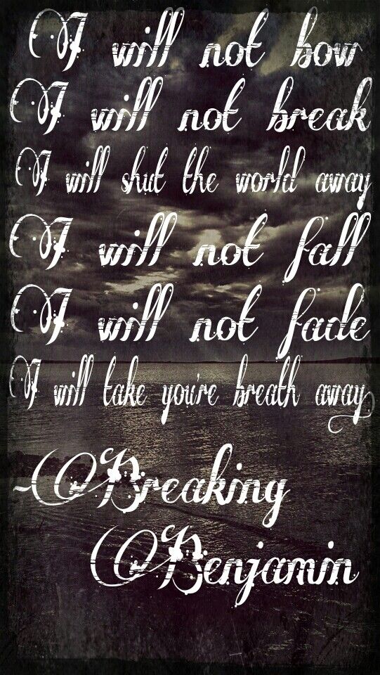 Breaking benjamin i will not bow download mp3